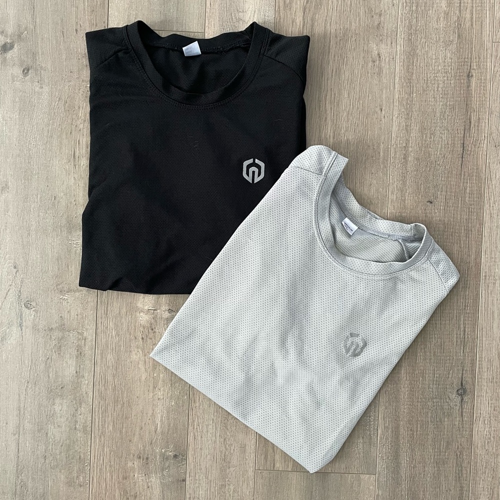 Bundle of Black and Grey Mens Athletic Shirts